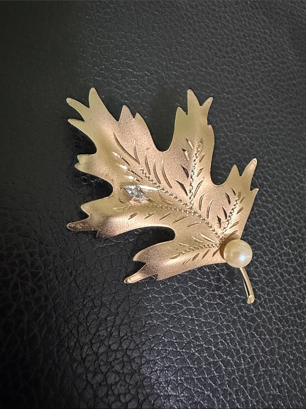 Gold filled Karen Lynn mid century brooch